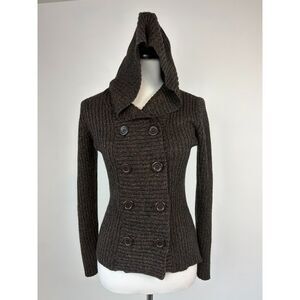 Effeci Hooded Knit Cardigan Sweater PS Bella Swan 2010s Style Indie Preppy Y2K